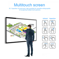 Affichage numérique tactile capacitif de 43 à 65 pouces, montage mural, directement de l'usine, pour conférences, expositions et kiosques de vente au détail