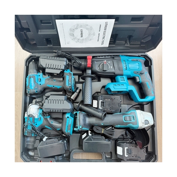 High Quality 18V 24V Brushless Cordless Drill Power Tool Set Screwdrivers Kit & Multi-Tools Batteries OEM Customizable