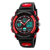 Reloj Para Ninos SKMEI 1163 deportivo para niños, reloj Digital analógico para niños, cronógrafo resistente al agua, reloj de regalo de plástico, reloj de pulsera de mano