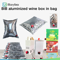Sac Bag-in-Box Aseptique Personnalisé RAYBO 3L 5L 10L 15L 20L pour Sirop, Jus, Eau et Liquides avec Valve Vitop