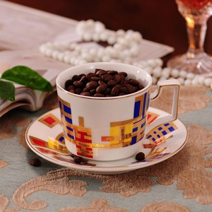 Hot Sale Luxury European Ceramic Kitchen Accessories Fine Porcelain Coffee <b>Tea</b> <b>Sets</b> - Product Image 4