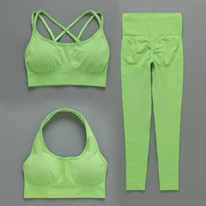 Set Yoga alla Moda OEM <span class=keywords><strong>Abbigliamento</strong></span> da Allenamento Fitness Completo Yoga Senza Cuciture da Donna Pantaloni Sportivi da Palestra Activewear Set da 4 Pezzi <span class=keywords><strong>Abbigliamento</strong></span> da Palestra - Product Image 6