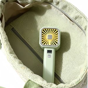 Ventilateur portatif LingPan avec affichage numérique, moteur DC 5W, alimenté par batterie, recharge USB portable pour utilisation en extérieur - Product Image 2
