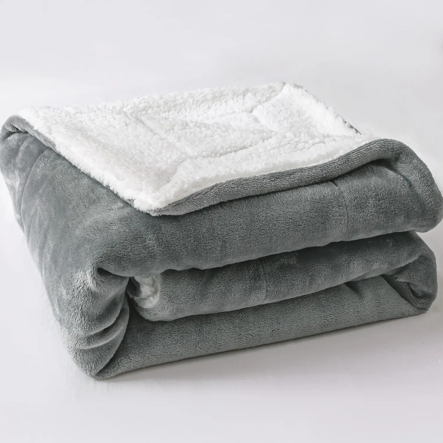 Sherpa-manta suave y cálida de varios colores, venta al por mayor, proveedor de fábrica, Color gris