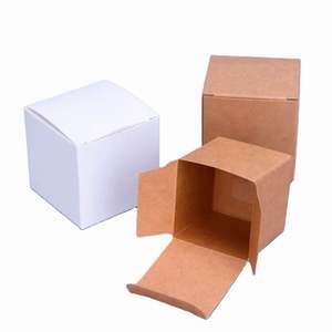 Wholesale <b>Recycled</b> Paperboard Self Erecting Small White <b>Boxes</b> with Offset Printing Custom Size & Logo for Cosmetic Packaging - Product Image 1