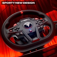 Volant de course Thrustmaster T248R avec retour de force, pédales magnétiques et écran LCD, compatible avec PS5 PS4 PC