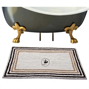 Tapis de bain design personnalisé en gros de luxe plus doux tapis de bain design rapide en coton avec techniques faites à la machine pour salles de bain par ITHL - Product Image 1