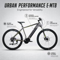 Vélo robuste avec cadre en alliage d'aluminium 700C*20,5 pouces, frein à disque mécanique 7 vitesses, moteur arrière Key-Diso KD 58C et assistance au pédalage électronique