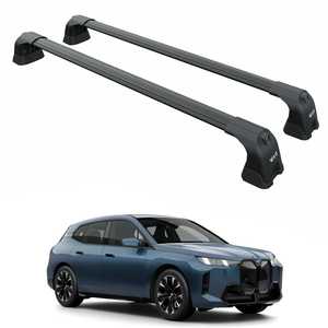 Barras Transversales para Techo BMW iX 2021-2026 Paw Pro de Aluminio Negro para Portaequipajes - Product Image 1