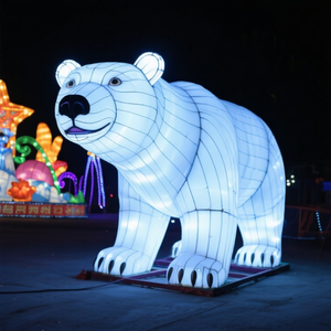 Lámpara de Oso Polar Personalizada, Resistente al Agua, con Marco de Acero, para Zoológicos, Parques Temáticos, Hoteles, Paisajes, Navidad, Día del Padre - Product Image 2
