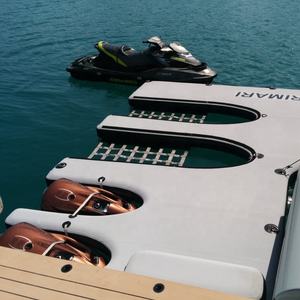 Dock gonflable pour bateau à moteur, <span class=keywords><strong>jet</strong></span> <span class=keywords><strong>ski</strong></span>, ponton, à double paroi en tissu résistant, avec coussin en EVA - Product Image 1