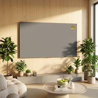 Écran de projection réfléchissant en métal souple 3D 4K pour projecteurs LCD, 100 pouces, gain élevé, écrans 3D gris cristal