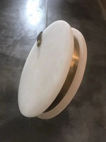 2021 nouveau albâtre lampe ronde Pendentif Lampe Restaurant Led Lustre Moderne Lumière De Luxe Éclairage droplight