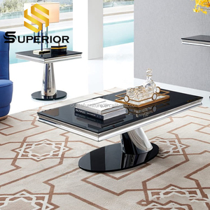 Tuyệt vời thép không gỉ màu đen Tempered <span class=keywords><strong>Glass</strong></span> Top bàn ăn thiết lập <span class=keywords><strong>2025</strong></span> nhà hàng hiện đại bảng - Product Image 2