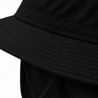 Sombrero de Sol Negro Bajiangren para Exteriores con Solapa para el Cuello, Protección UV UPF 50+, Gorra de Senderismo Transpirable de Malla Táctica, Venta al Por Mayor