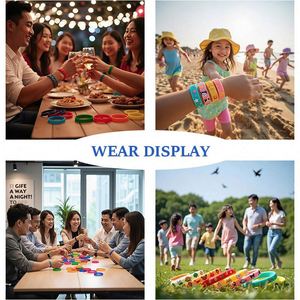 Wholesale <b>Custom</b> Logo DIY Clear Silicone Rubber Waterproof Bracelet Submimation Wristbands <b>Keychain</b> Promotion Gifts <b>Custom</b> Size - Product Image 6