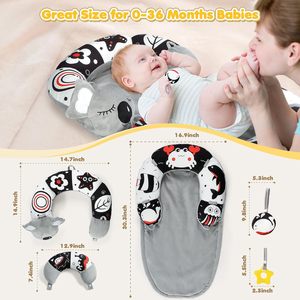 Koala Infant Baby Sit Me up Floor Seat Tummy Time Mat & Seated Support Oreillers Cadeaux de développement sensoriel Tummy Time Play Toys - Product Image 2