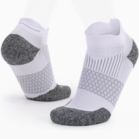 Chaussettes de course Performance en coton et nylon, confortables, respirantes, avec logo personnalisé, compression, cyclisme, course à pied, chaussettes de cheville pour hommes