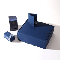 Boîte cadeau cosmétique de luxe pour femmes avec logo personnalisé, carton ondulé rigide pour vernis à ongles, huile essentielle, mascara, emballage