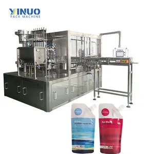 Automatic Detergent Liquid Spout Pouch Filling Sealing And Packing Production Line Machine Price Original Factory