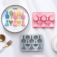 Moule en silicone à 10 cavités sur le thème du badminton, de qualité alimentaire, réutilisable, mignon, pour chocolat, bonbons et glaçons DIY
