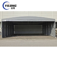 Toit en toile facile à installer structure en acier garage pliable portable rétractable