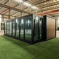 Casa Prefabricada Personalizable de Alta Calidad, Completamente Amueblada, Expandible, Contenedores de Envío Plegables para Oficina