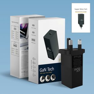 Đặt Hàng OEM 100 Pcs Gan 65W Siêu Nhanh Chóng USB Sạc Tường 1 Cổng Ce FCC Rohs Scp & Pd 3.0 Chức Năng Nhỏ Gan Sạc Cho Điện Thoại - Product Image 6