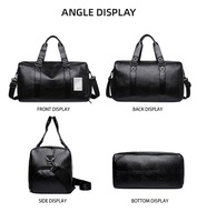 Grand sac de voyage personnalisé anti-odeur sac de sport étanche en cuir PU sac de sport de week-end pour hommes avec compartiment à chaussures