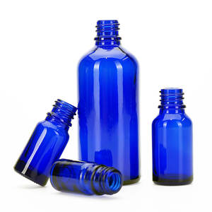 VISTA Wholesale 250ml 500ml 1000mlラウンドスクエアカスタムコバルトブルースプレーブルーガラスボトル酒用ウォータージュースクルーエオイル - Product Image 4