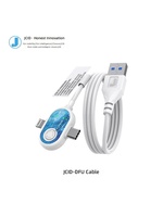 Konektor DFU USB-A/USB-C dengan Pelindung PVC Dua Lapis untuk Ponsel, Mode DFU Satu Klik, Flashing Firmware Layar Ungu