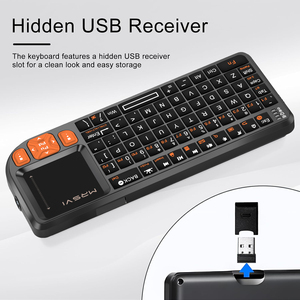 Mini Tastiera Wireless 2.4G BT A8 con Touchpad, <span class=keywords><strong>Telecomando</strong></span> con Interfaccia USB per Android Smart TV, PC, TV BOX - Product Image 3