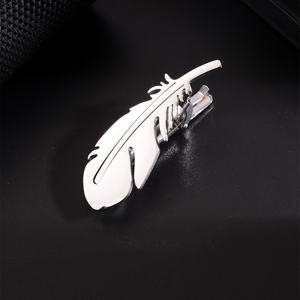 Nueva moda para hombre, Clip de corbata, Serie de plumas brillantes, serie Goros, regalo del Día del Padre - Product Image 6