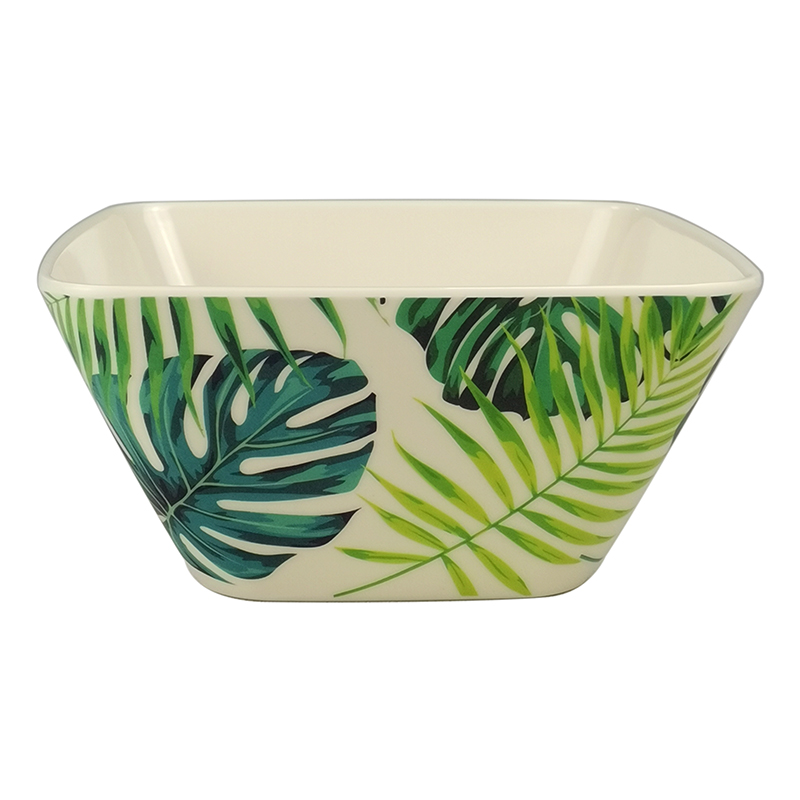 Ciotola per insalata quadrata beige da 6 pollici