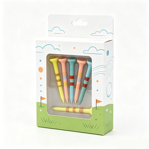 Boîte d'emballage en papier pour tee de golf, vente en gros d'usine, taille personnalisée, impression CMYK, pour présentoir de tees de golf - Product Image 5