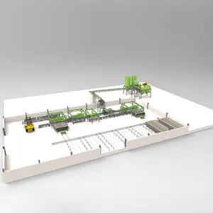 Prefab homes full automatic lightweight wall panel production line