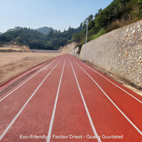 Piste de course de jardin multi-couches en tartan, approuvée par l'IAAF, écologique et perméable, fabriquée en Chine