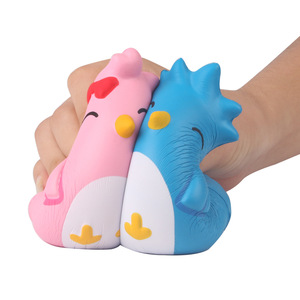 Pu Fidget Toy Cute Connected Birds Slow <b>Rebound</b> Stress Reliever For Kids 2 4 Years Unisex - Product Image 3