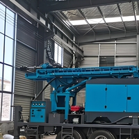 Foreuse hydraulique montée sur camion pour puits d'eau, machine de forage de puits de 280 m avec flèche télescopique 6x4 pour l'exploitation minière