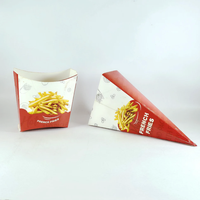 Livraison biodégradable personnalisée boîte de fast food à emporter chaud ensemble d'emballages de poulet frit