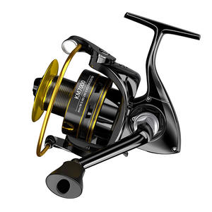 Moulinet de pêche spinning Km7000 en métal pour la pêche en surfcasting en mer et sur la plage, avec bobine inclinée et performances de lancer longue distance - Product Image 1