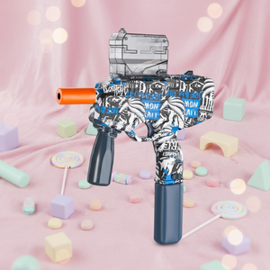 Pistolet à billes électriques <span class=keywords><strong>MP9</strong></span> pour l'extérieur, style garçon, jouet de tir <span class=keywords><strong>Airsoft</strong></span>, en plastique, alimenté par piles, jouet électronique - Product Image 6