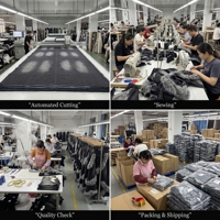 Jeans Baggy Homme Personnalisés avec Bordure en Fausse Fourrure, Pantalon en Denim à Jambes Larges, Effet Usé et Déchiré, Style Streetwear, Marque Privée, Faible MOQ, OEM ODM, Vente Directe