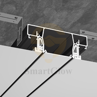 Plafonds tendus sur mesure OEM ODM avec éclairage LED, profilés en aluminium, films décoratifs, tissus tendus en PVC, profilés en aluminium pour plafond