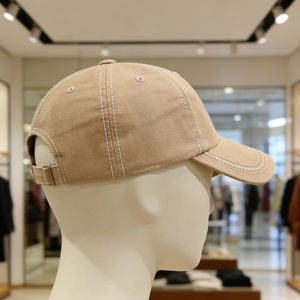 Casquette de baseball vintage en coton délavé à 6 panneaux, style classique souple pour les activités quotidiennes décontractées en extérieur - Product Image 4