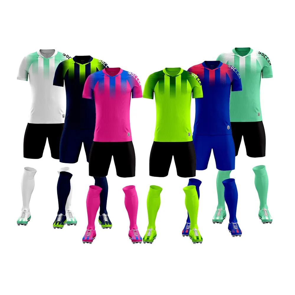 Wholesale New Season Update Sublimated Jerseys For Football Series Classic Soccer Wear Jersey Set Custom Football Jersey