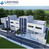 Edificio prefabricado de estructura de acero de diseño moderno para Taller de almacenamiento automático o tienda de almacén de construcción de metal