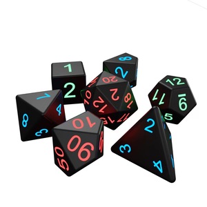 Donjons et dragons lumineux DND 7pcs par jeu de société Pixels de dés Les dés électroniques rechargeables à LED - Product Image 5