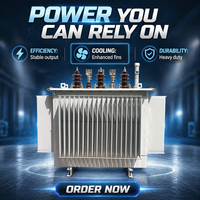 Hermetik Olarak Kapatılmış Oluklu Tanklı Yağlı Trafo 10kV 380V 3 Dağıtım Trafosu Yüksek Verimli Düşük