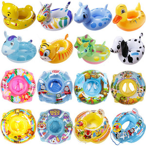 Qicaibei – anneau de natation gonflable pour enfants, en PVC épais, anti-étouffement, pour nourrissons et tout-petits, design de dessin animé, de 0 à 24 mois - Product Image 2